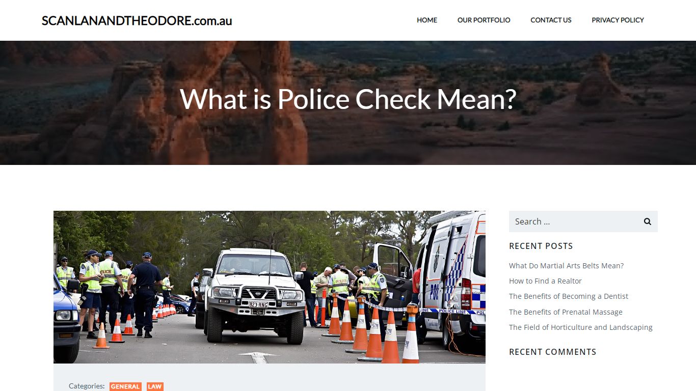 What is Police Check Mean? - SCANLANANDTHEODORE.com.au